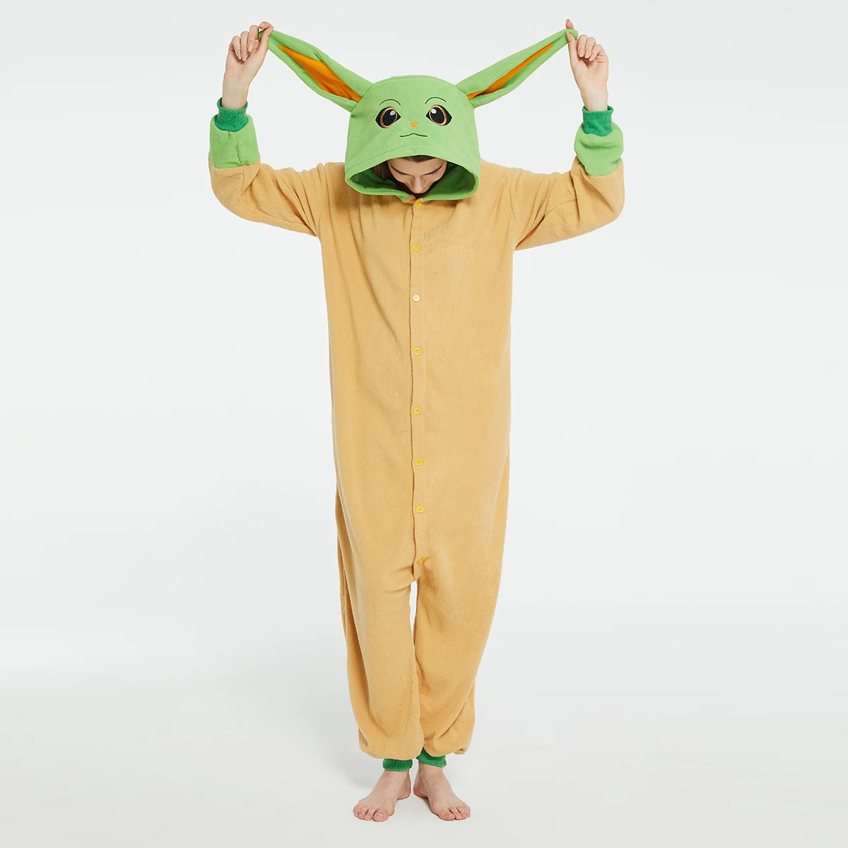 Baby Clothing Discount - Volwassenen Yoda Baby Grogu Onesies Halloween