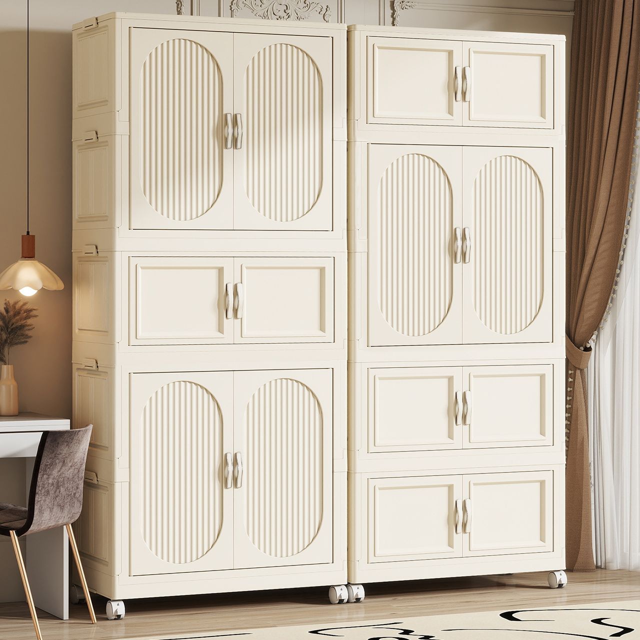 Baby Clothing Organizer - Opvouwbare kinderkast, babykast, kleding- en dekbedopbergkast,