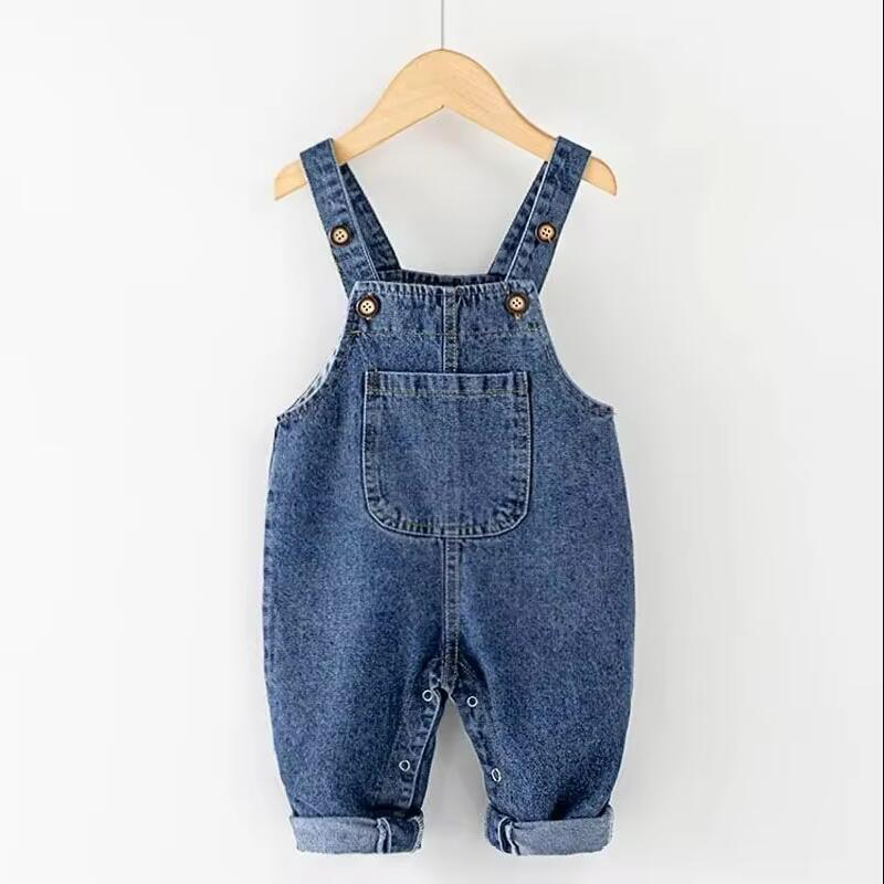Baby Overall Denim - Jongens Meisjes Lente Herfst Comfortabele losse