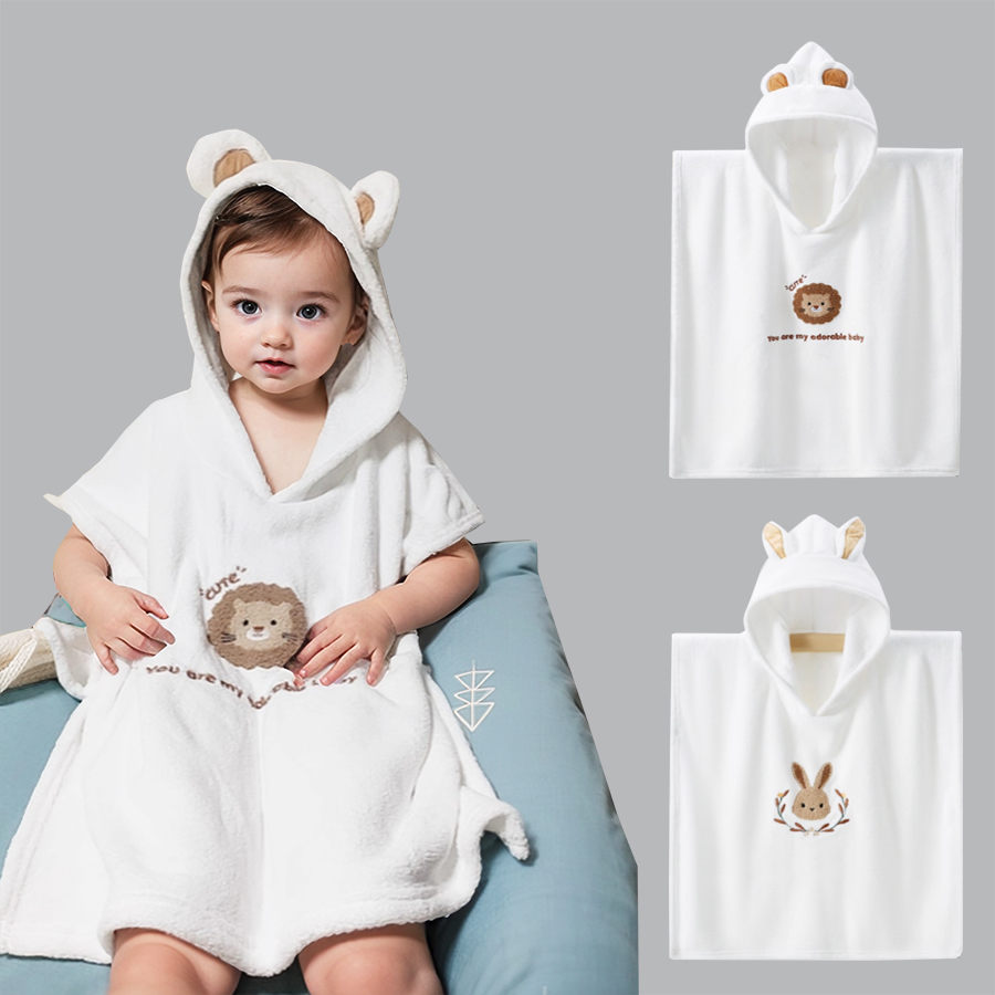 Hooded Bath Towel - Babybadjas met capuchon Kinderbadhanddoek Superzachte badjas