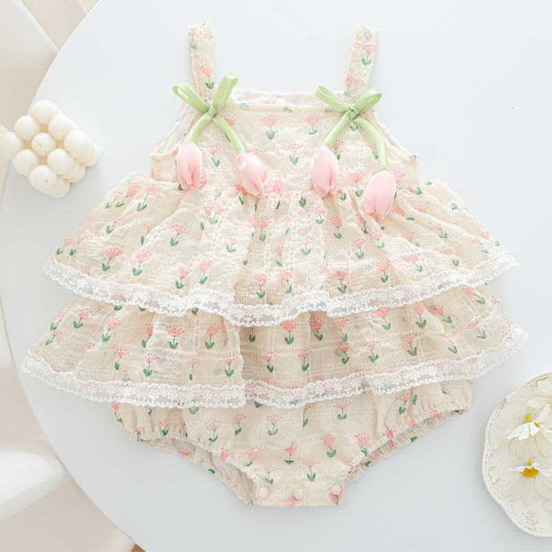 Baby Clothing Online - 2026 Baby Meisje Zomer Prinses Bandje