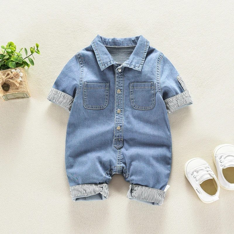 Baby Overall Denim - DIIMUU Baby Kinderen Jongens Kleding Peuter
