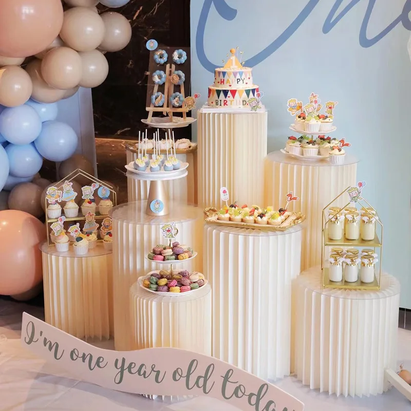 Baby Clothing Rack For Baby Shower - Vouwpapier Taartstandaard Bruiloft Decoratie Rekwisieten Dessert