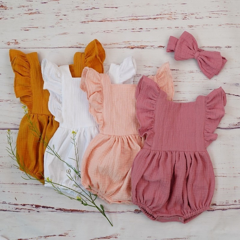 Baby Clothing Organic Cotton - Biologisch Katoenen Babymeisjeskleding Zomer Nieuw Dubbel
