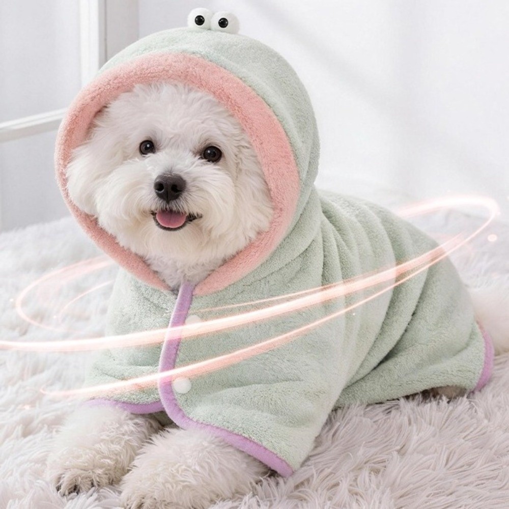 Hooded Bath Towel - Superabsorberende hondenbadjas met capuchon, warme koraalvlies