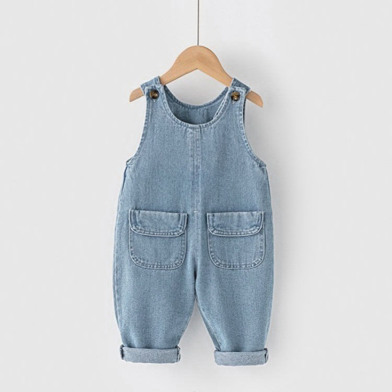 Baby Overall Denim - Ienens Baby Kleding Overalls Jeans Klassieke