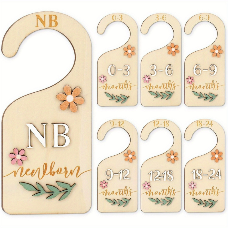 Baby Clothing Cupboard - 7 stuks 2D Daisy Wood Baby
