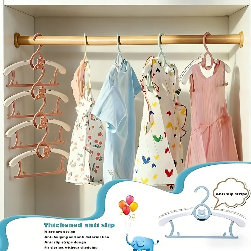 Baby Clothing Rack - 30 stuks PP plastic babykledinghangers intrekbaar