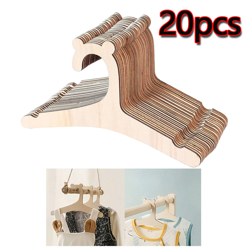 Baby Clothing Rack - 5/10/20/50 Stuks Baby Kledingrek Schattige Beer