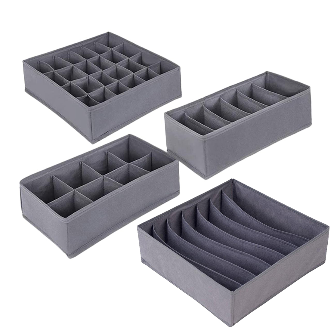 Baby Clothing Organizer - 6/7/8/24 Grids Opvouwbare Stof Ondergoed Lade