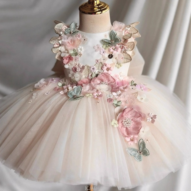 Baby Clothing For Summer - Bruidsjurk Zomer Kinderen Meisjes Eerste Verjaardag