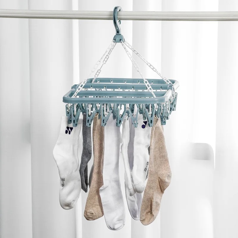 Kleerdrooghanger met 32 clips  - Baby Clothing Rack recensie en prijs