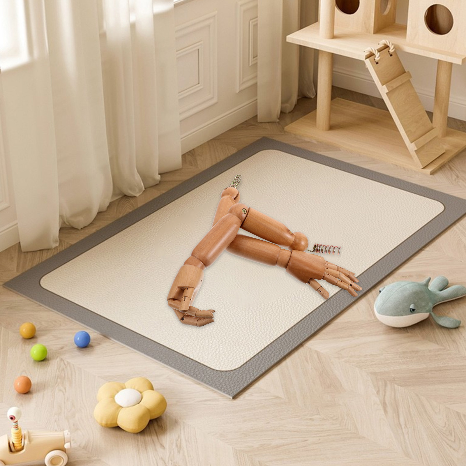 1 paar beweegbare houten manne - Baby Clothing Display recensie en prijs