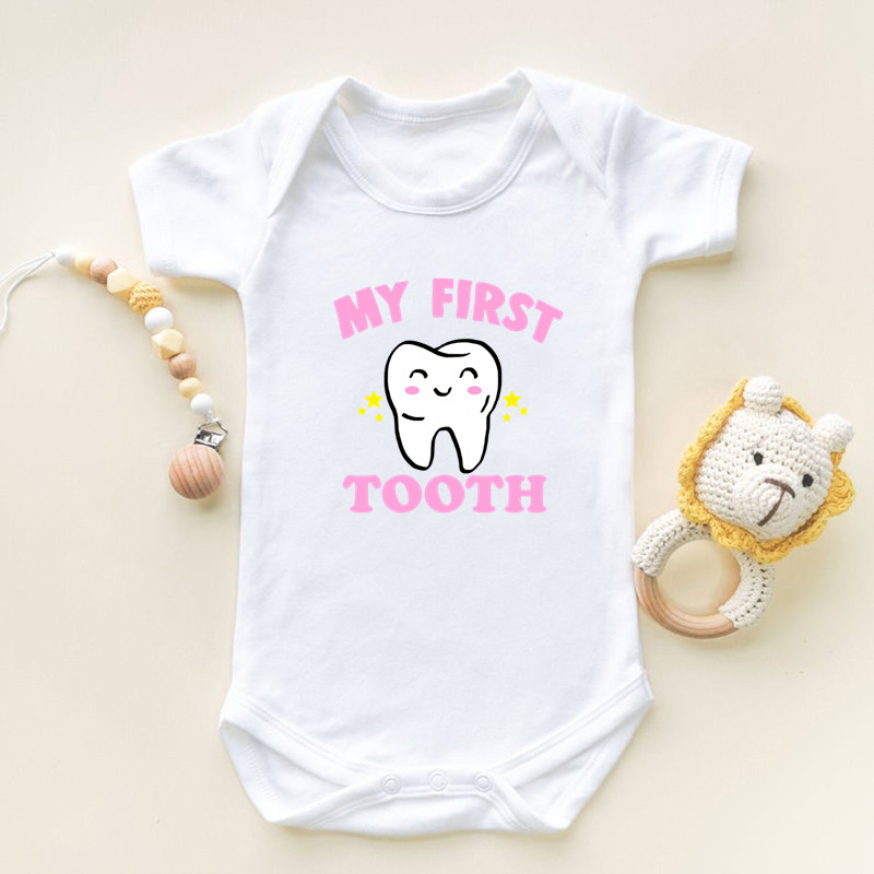 Ik heb mijn eerste tand print  - Baby Clothing Online recensie en prijs