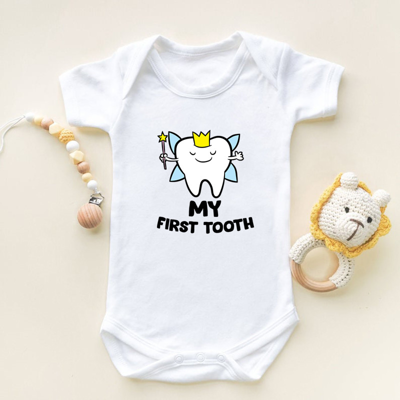 Ik heb mijn eerste tand print  - Baby Clothing Online recensie en prijs