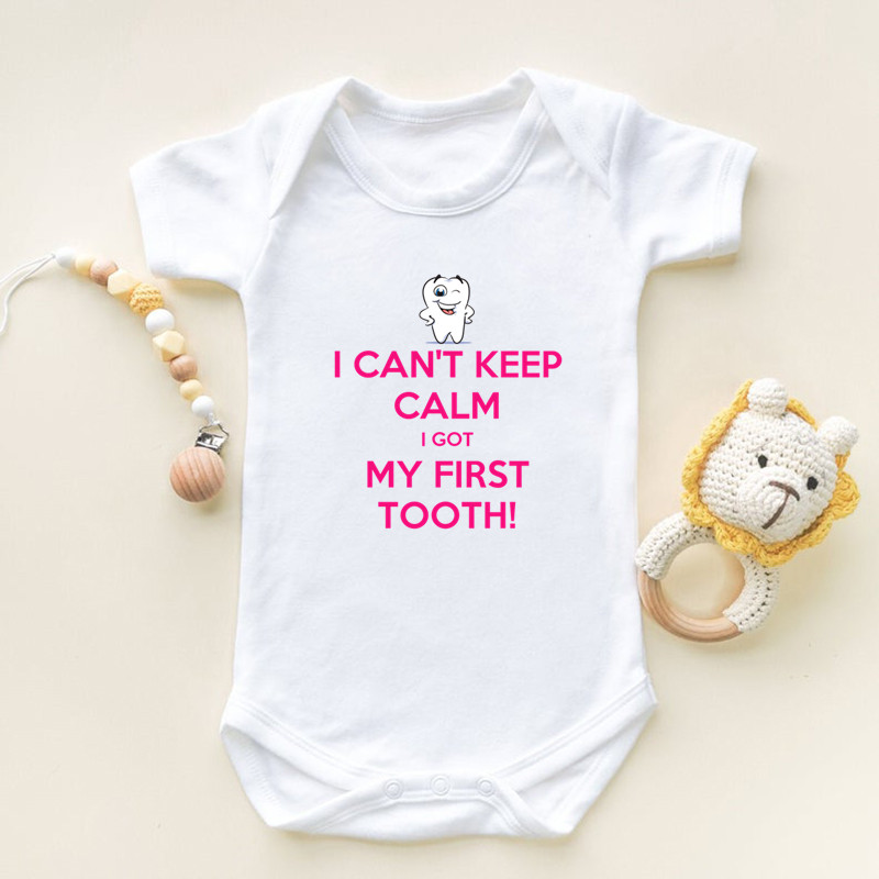 Ik heb mijn eerste tand print  - Baby Clothing Online recensie en prijs