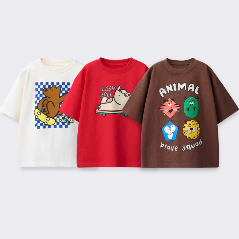 Bedrukt cartoon T-shirt voor k - Baby Clothing For Summer recensie en prijs