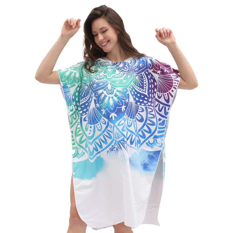 Boheemse bedrukte, sneldrogend - Hooded Bath Towel recensie en prijs