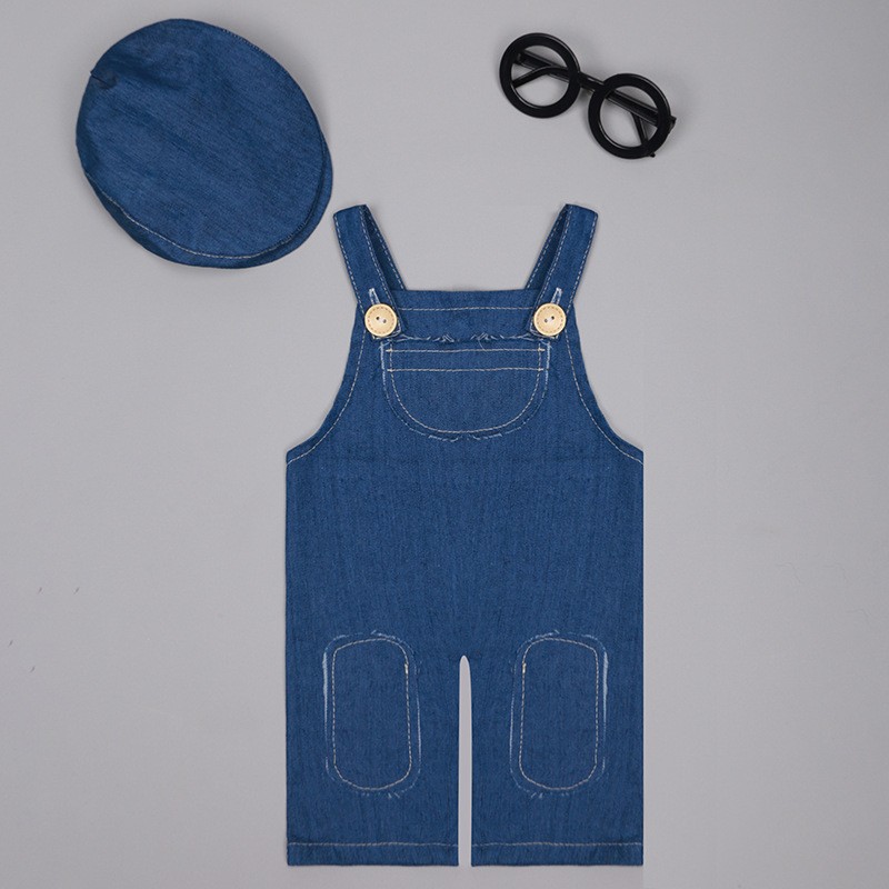 ❤️ pasgeboren fotografie kledi - Baby Overall Denim recensie en prijs