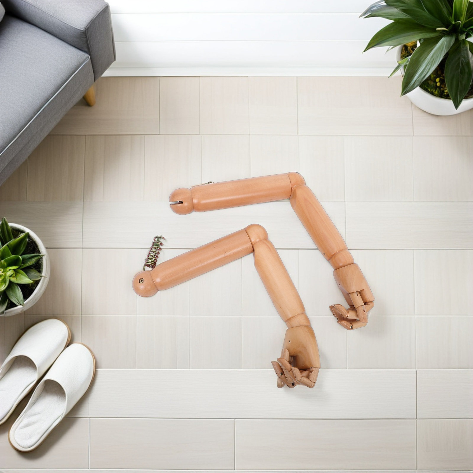 1 paar beweegbare houten armen - Baby Clothing Display recensie en prijs