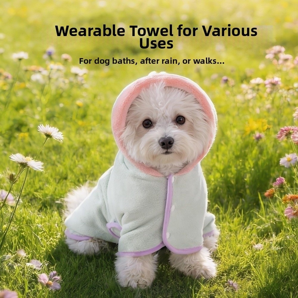 Superabsorberende hondenbadjas - Hooded Bath Towel recensie en prijs