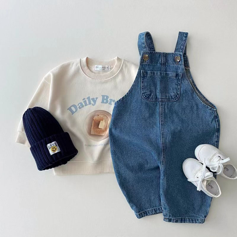Babymeisje riembroek effen peu - Baby Overall Denim recensie en prijs