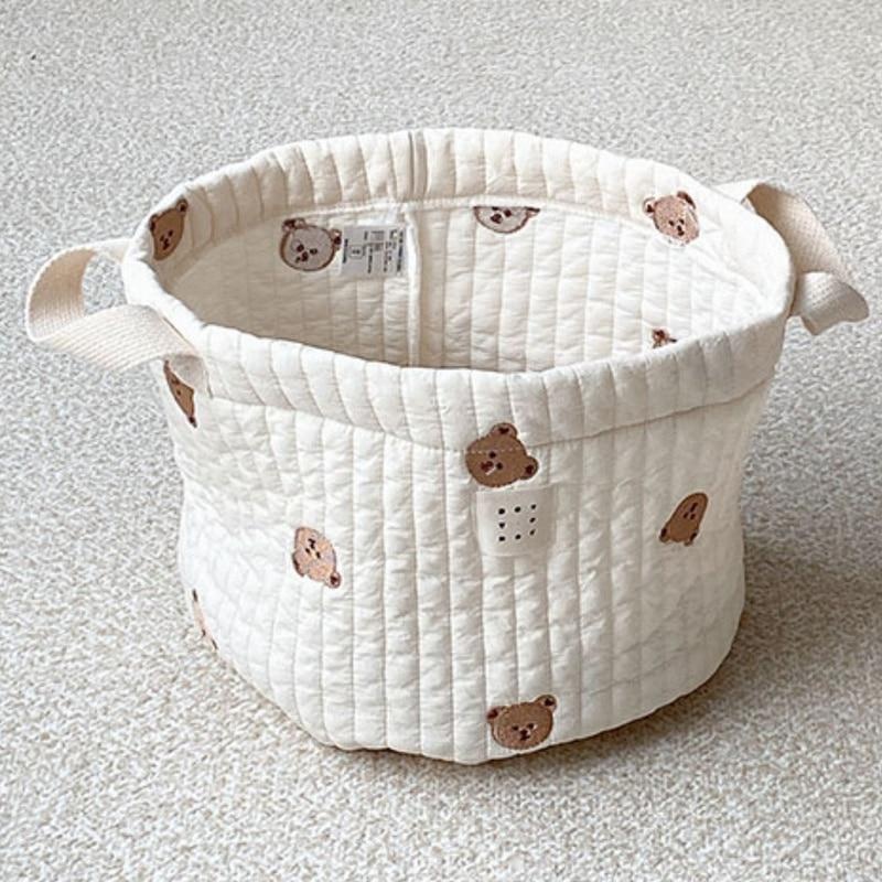 Schattige beer borduurwerk lui - Baby Clothing Organizer recensie en prijs