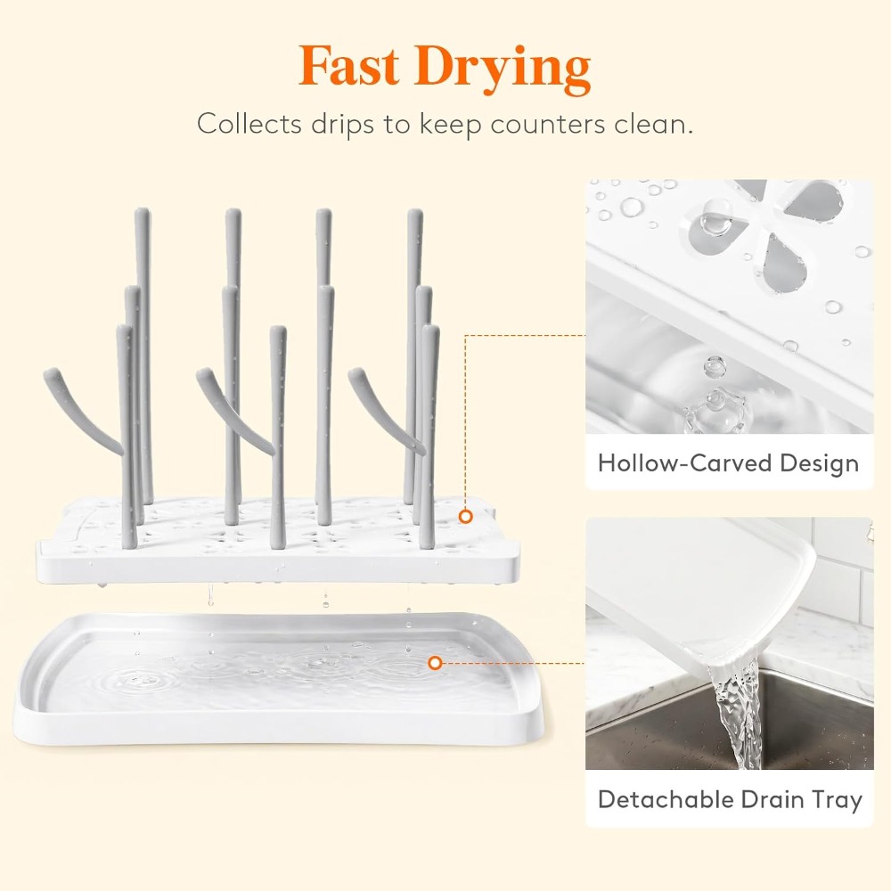 Droogrek voor babyflessen met  - Baby Clothing Rack recensie en prijs