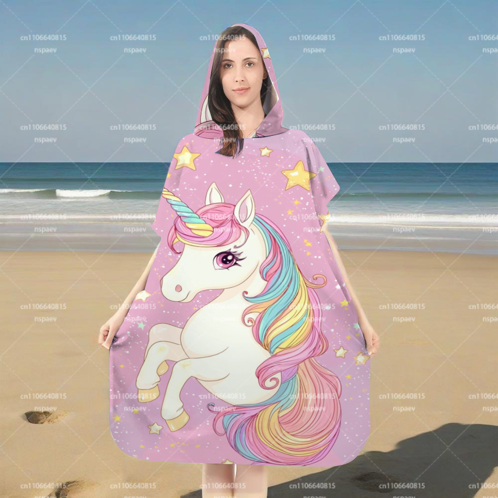Schattige roze eenhoorn badjas - Hooded Bath Towel recensie en prijs