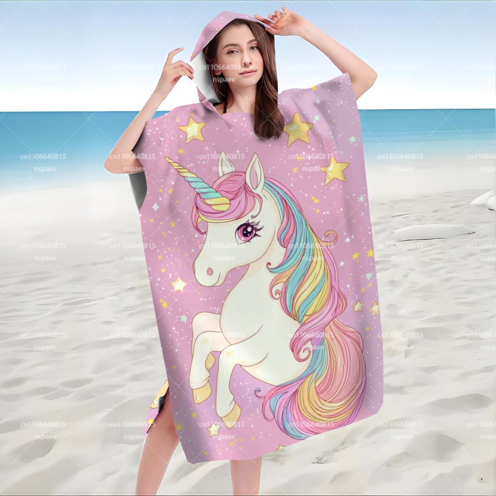 Schattige roze eenhoorn badjas - Hooded Bath Towel recensie en prijs