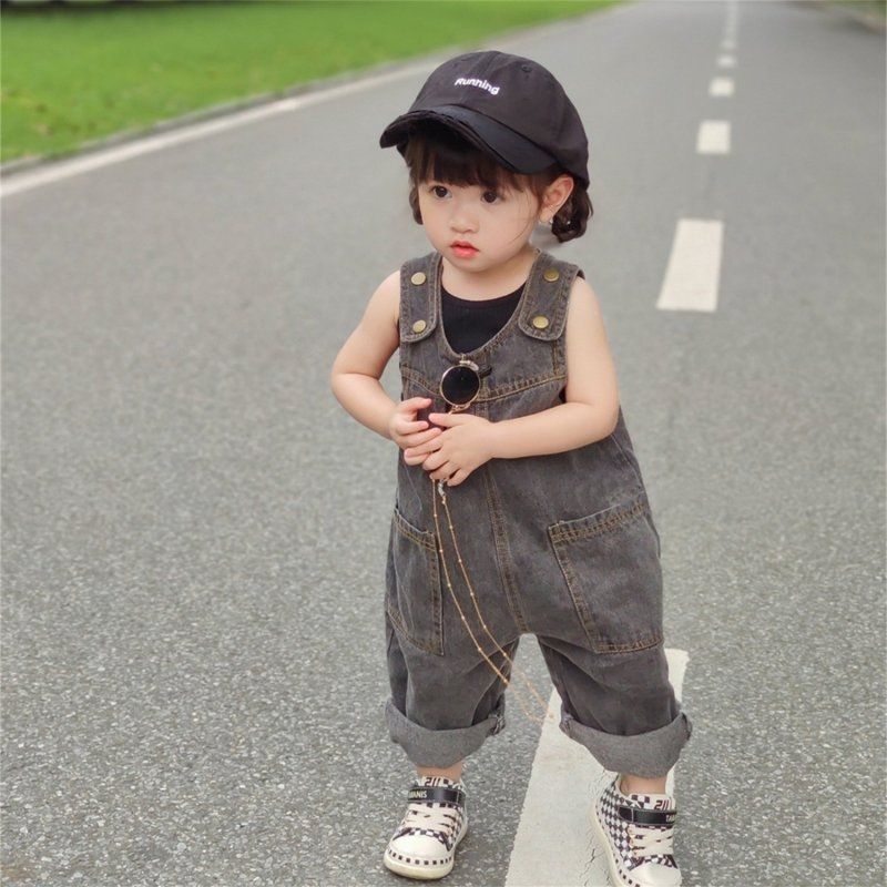 2-9 jaar Kinderjeansbroek Kore - Baby Overall Denim recensie en prijs